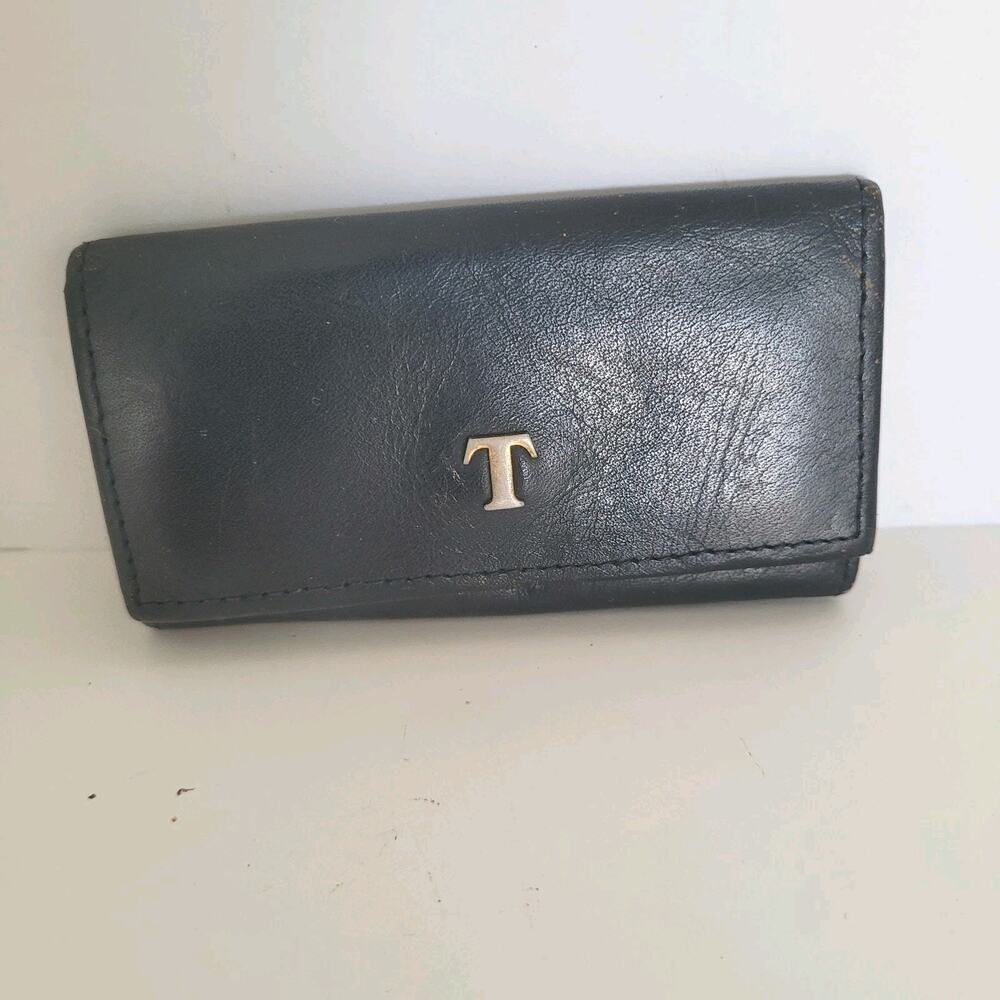 Tiffany And Co. Small Dark Blue 4 Key Holders 3X 2Inches‎ Small Retro Leather
